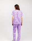 Purple Petals Scrub Set