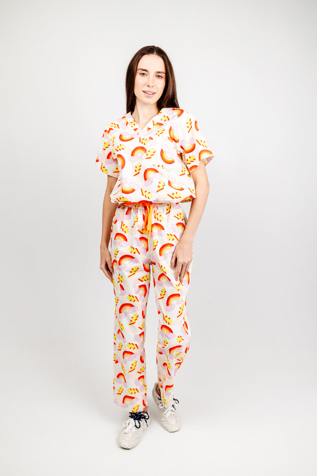 Electric Rainbow Scrub Set