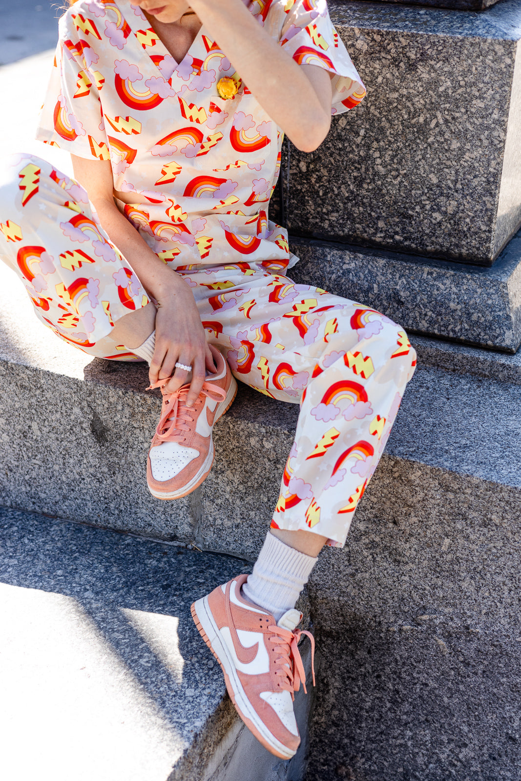 Electric Rainbow Scrub Set