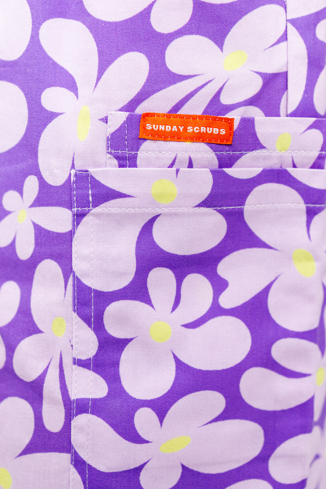 Purple Petals Scrub Set